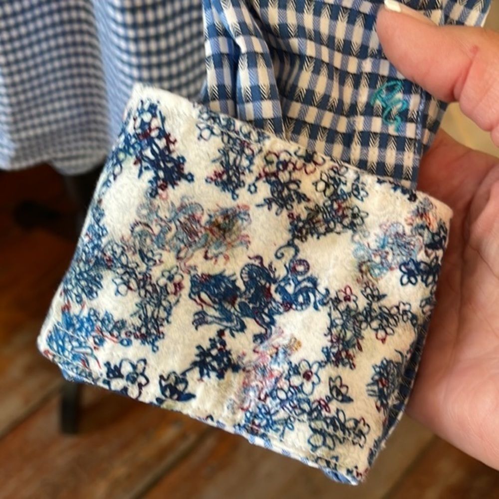 Robert‎ Graham Men's Button Down Blue Geometric Floral size M - Picture 3 of 7